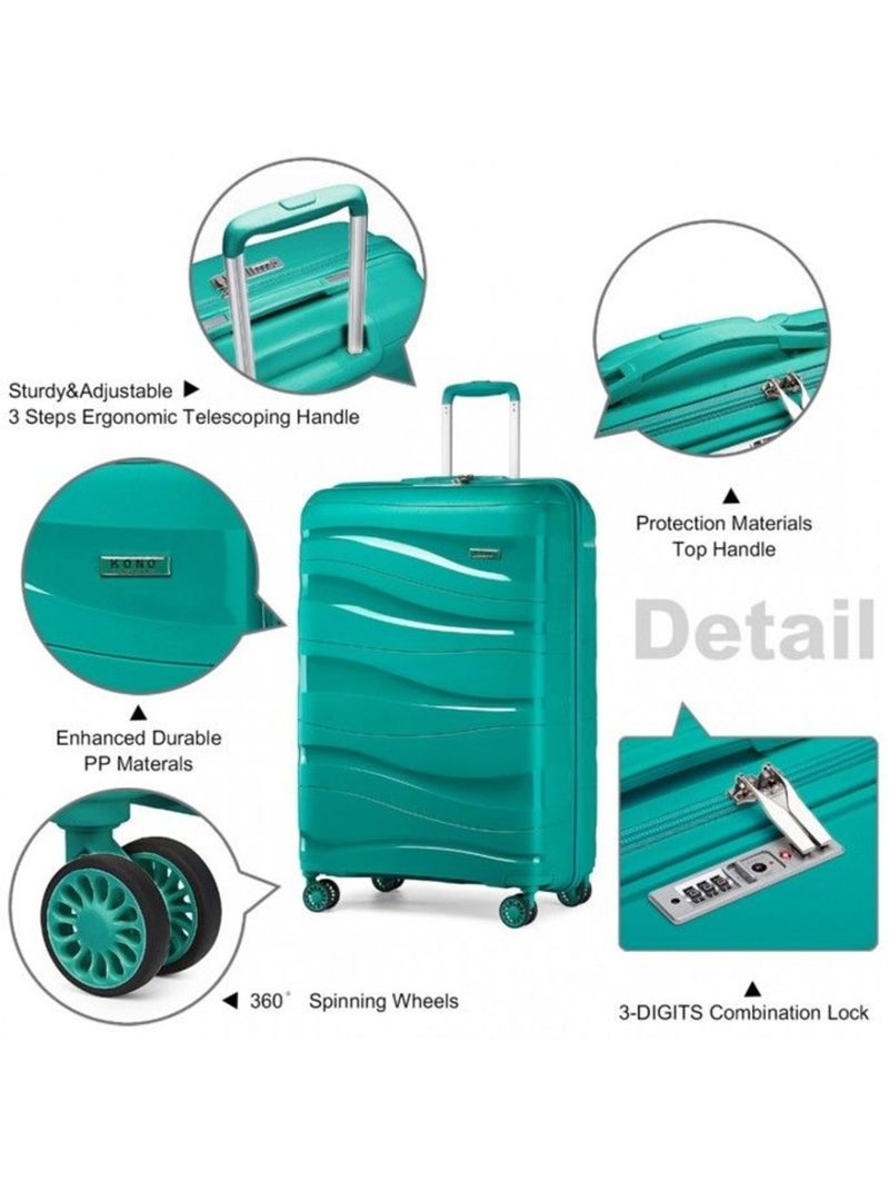 Valise moyenne - 66x46x26 cm pp 70 l tsa - kono Bleu - Kiabi