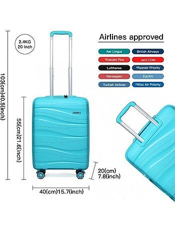 Valise moyenne - 66x46x26 cm pp 70 l tsa - kono