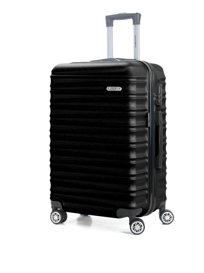 Valise Moyenne 4 double roues 65cm ABS - Palma - SuperFly Noir - Kiabi