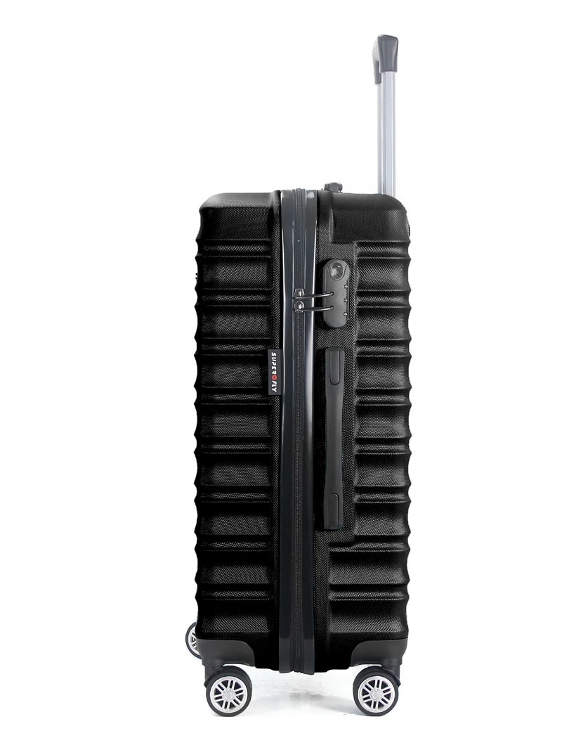 Valise Moyenne 4 double roues 65cm ABS - Palma - SuperFly Noir - Kiabi