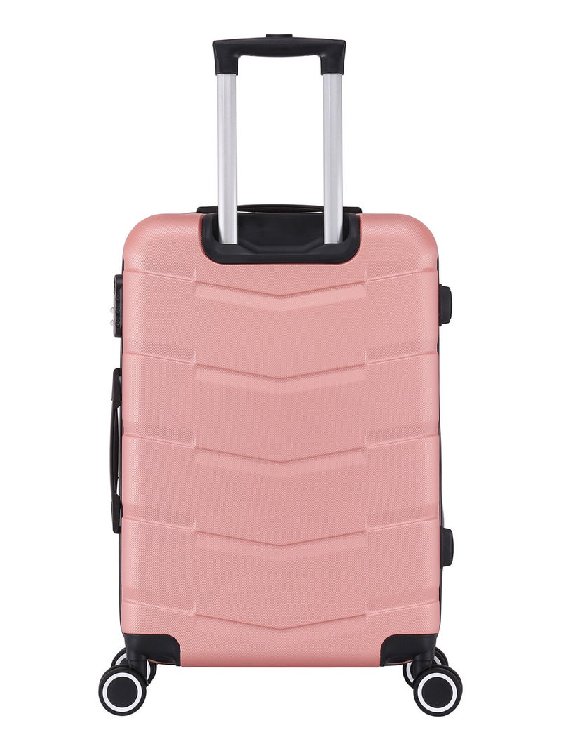 Valise Moyenne 4 roues 65cm rigide - Wall - SuperFly Rose - Kiabi