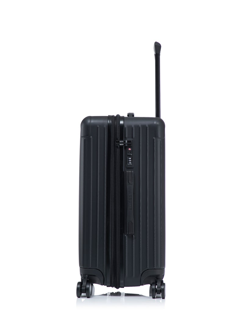 Valise Moyenne 65 cm avec étagères | Cadenas TSA | ABS | CELIMS France Noir - Kiabi