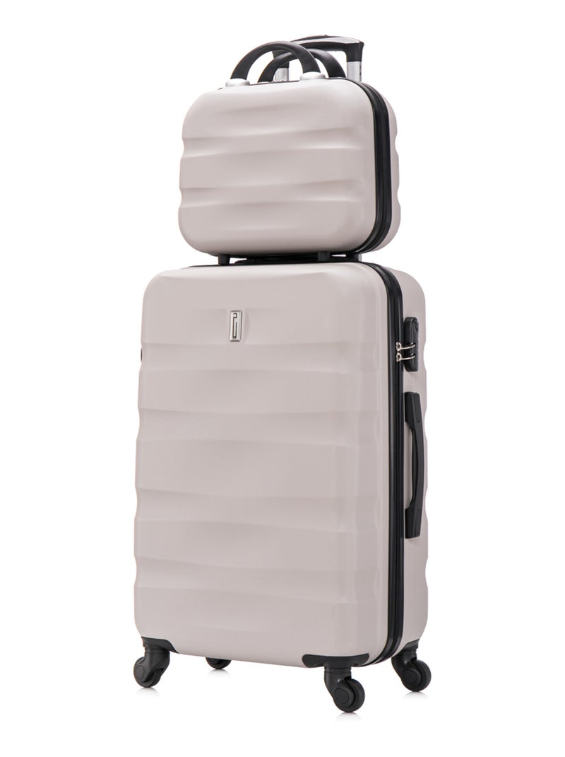 Valise Moyenne 65x41x26 avec Vanity | Serrure Intégrée | CELIMS France Gris - Kiabi