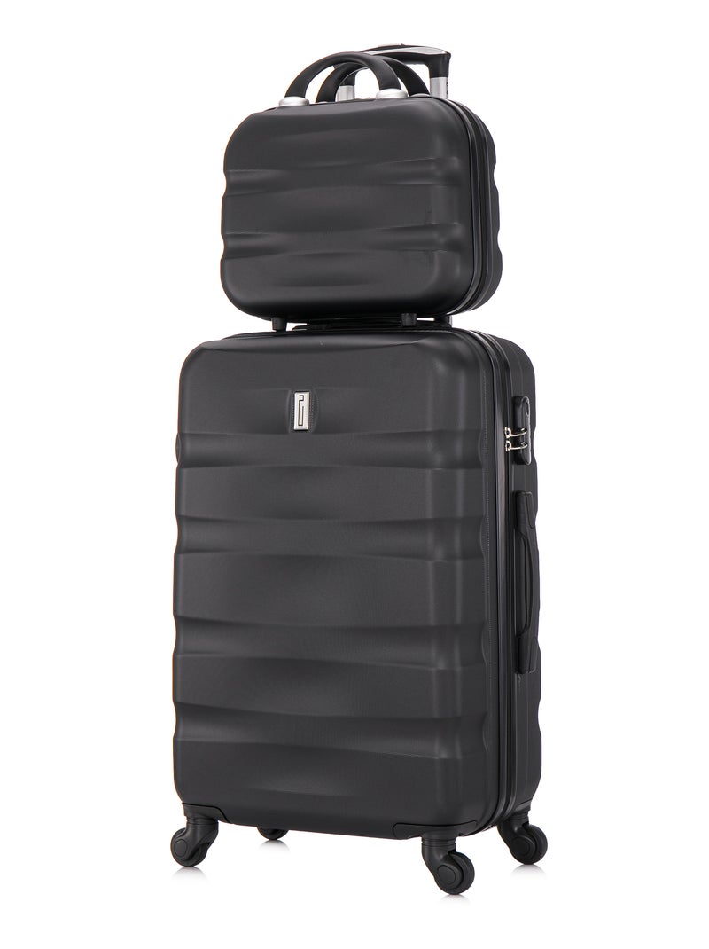 Valise Moyenne 65x41x26 avec Vanity | Serrure Intégrée | CELIMS France Noir - Kiabi