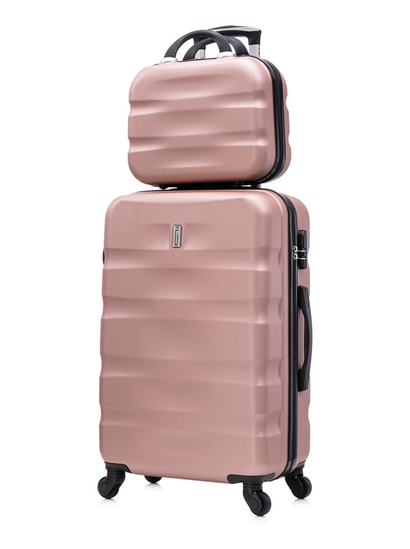 Valise Moyenne 65x41x26 avec Vanity | Serrure Intégrée | CELIMS France Rose - Kiabi