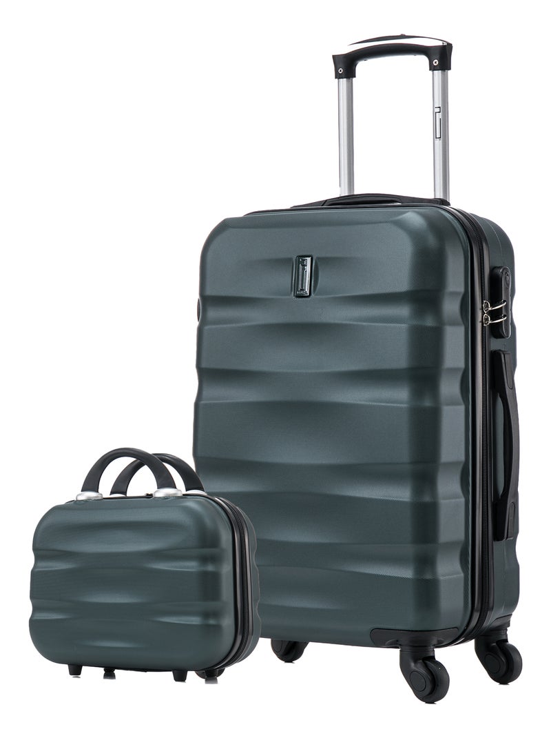Valise Moyenne 65x41x26 avec Vanity | Serrure Intégrée | CELIMS France Vert - Kiabi