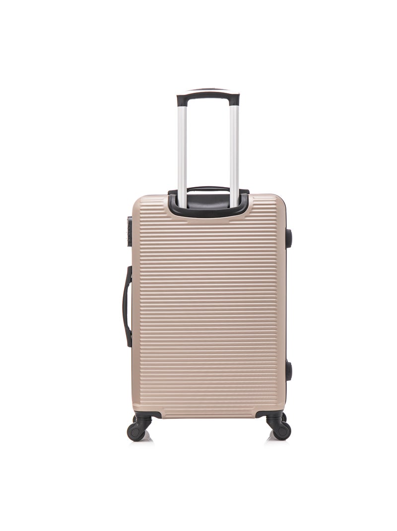 Valise Moyenne 65x42x26cm avec Vanity | Modèle Weekend | CELIMS France Beige - Kiabi