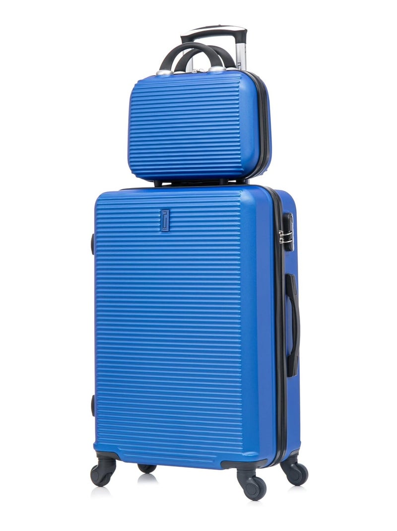 Valise Moyenne 65x42x26cm avec Vanity | Modèle Weekend | CELIMS France Bleu - Kiabi