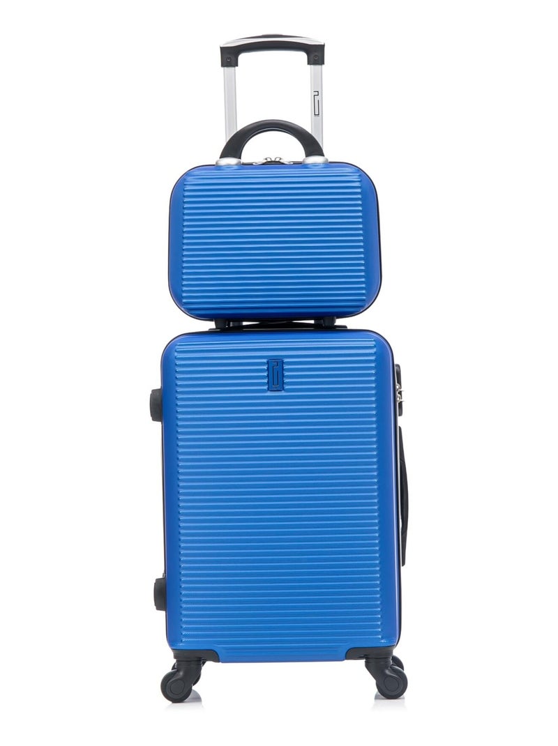 Valise Moyenne 65x42x26cm avec Vanity | Modèle Weekend | CELIMS France Bleu - Kiabi