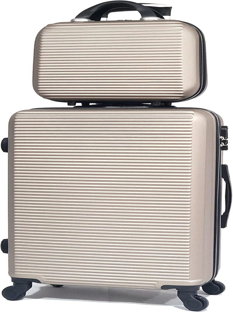 Valise Moyenne 65x42x26cm avec Vanity | Modèle Weekend | CELIMS France Champagne - Kiabi