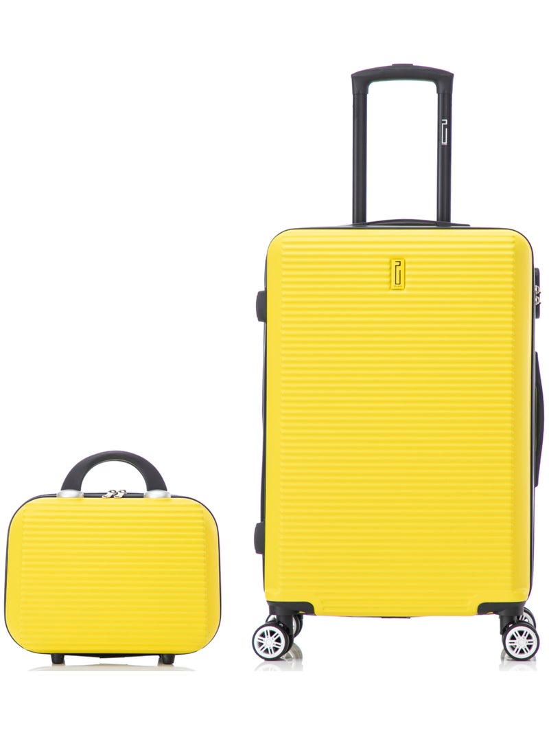 Valise Moyenne 65x42x26cm avec Vanity | Modèle Weekend | CELIMS France Jaune - Kiabi