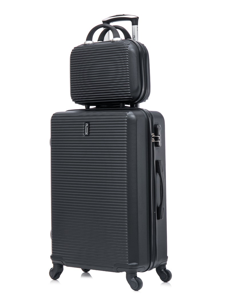 Valise Moyenne 65x42x26cm avec Vanity | Modèle Weekend | CELIMS France Noir - Kiabi