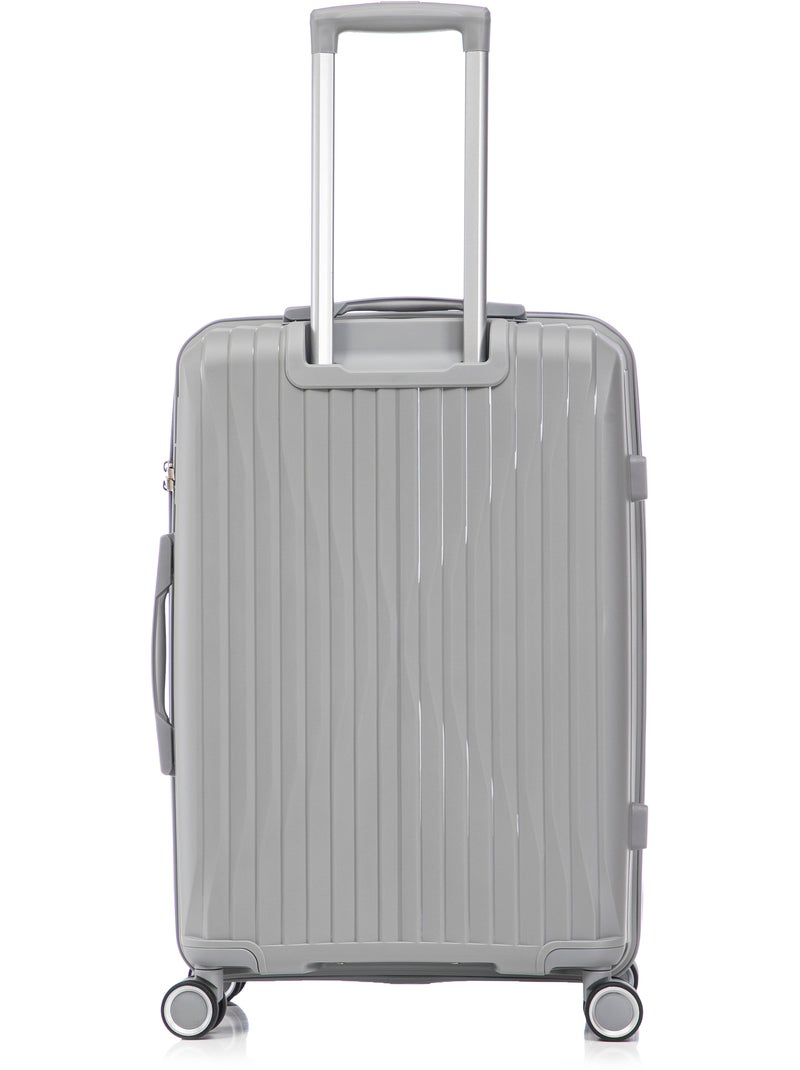 Valise Moyenne 65x42x26cm en Polypropylène | Serrure TSA | CELIMS France Gris - Kiabi