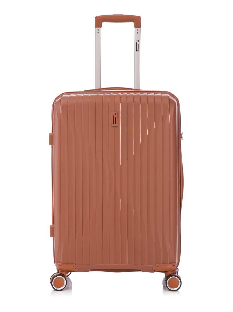 Valise Moyenne 65x42x26cm en Polypropylène | Serrure TSA | CELIMS France Marron - Kiabi