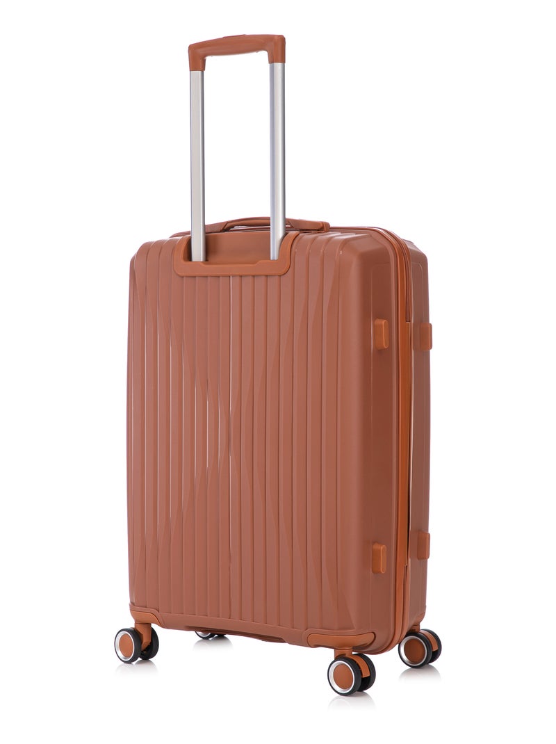 Valise Moyenne 65x42x26cm en Polypropylène | Serrure TSA | CELIMS France Marron - Kiabi