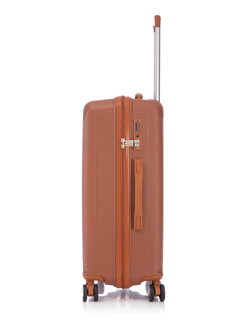 Valise Moyenne 65x42x26cm en Polypropylène | Serrure TSA | CELIMS France Marron - Kiabi