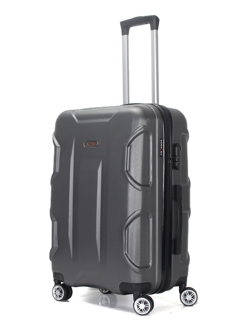 Valise Moyenne double roues 65cm ABS - Palace - SuperFly Gris - Kiabi