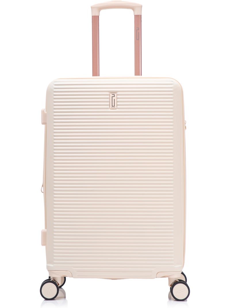 Valise Moyenne Taille | Cadenas TSA | Extensible | Bagage Moyenne avec 4 Roues 65cm | CELIMS France Beige - Kiabi