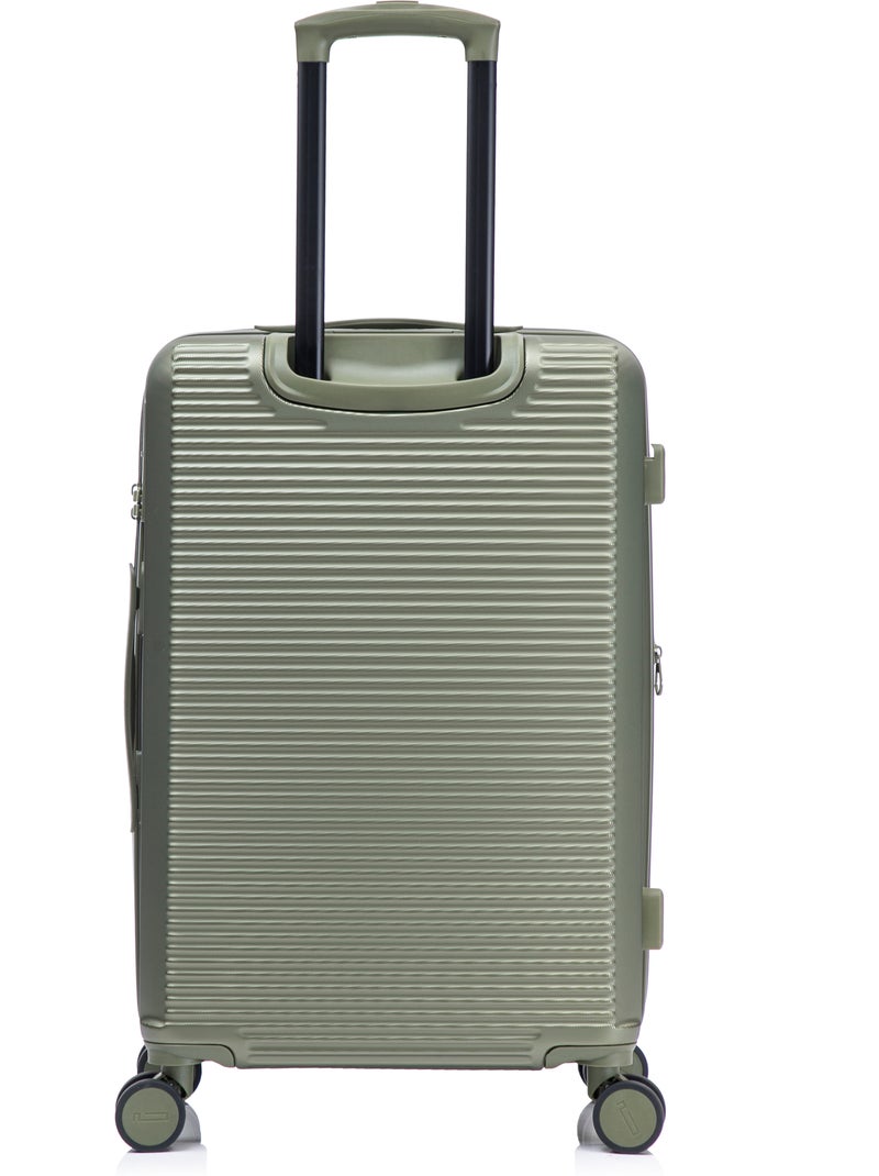 Valise Moyenne Taille | Cadenas TSA | Extensible | Bagage Moyenne avec 4 Roues 65cm | CELIMS France Vert olive - Kiabi