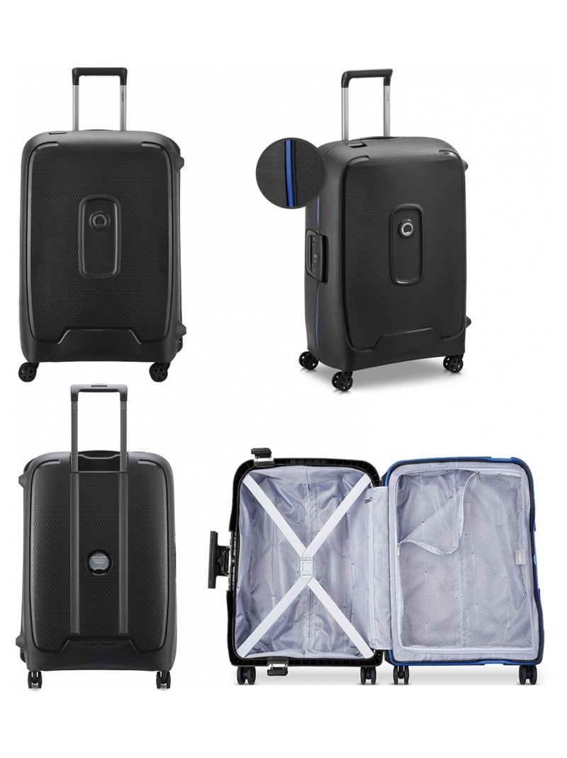 Valise rigide Moncey 69cm TSA Polypropylène Noir - Kiabi