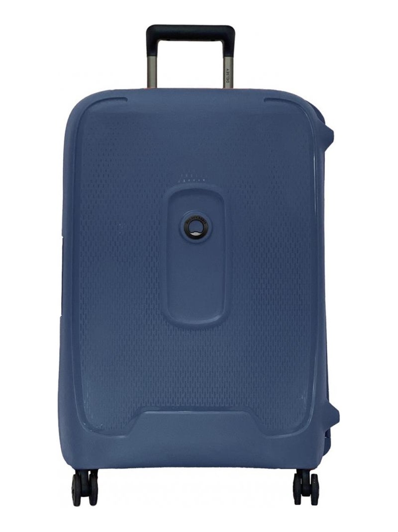 Valise rigide Montcenis 69cm TSA Polypropylène Bleu - Kiabi