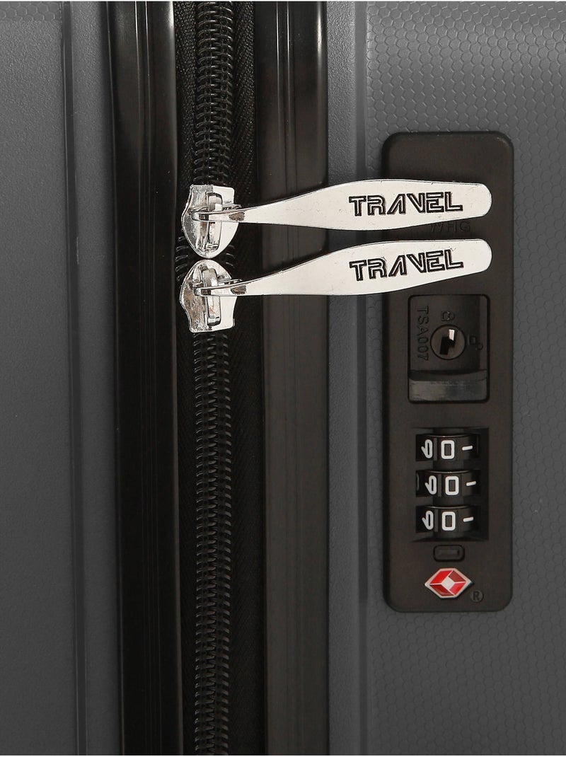 Valise Rigide Montreal Travel Polypropylene Gris Ecru Gris - Kiabi