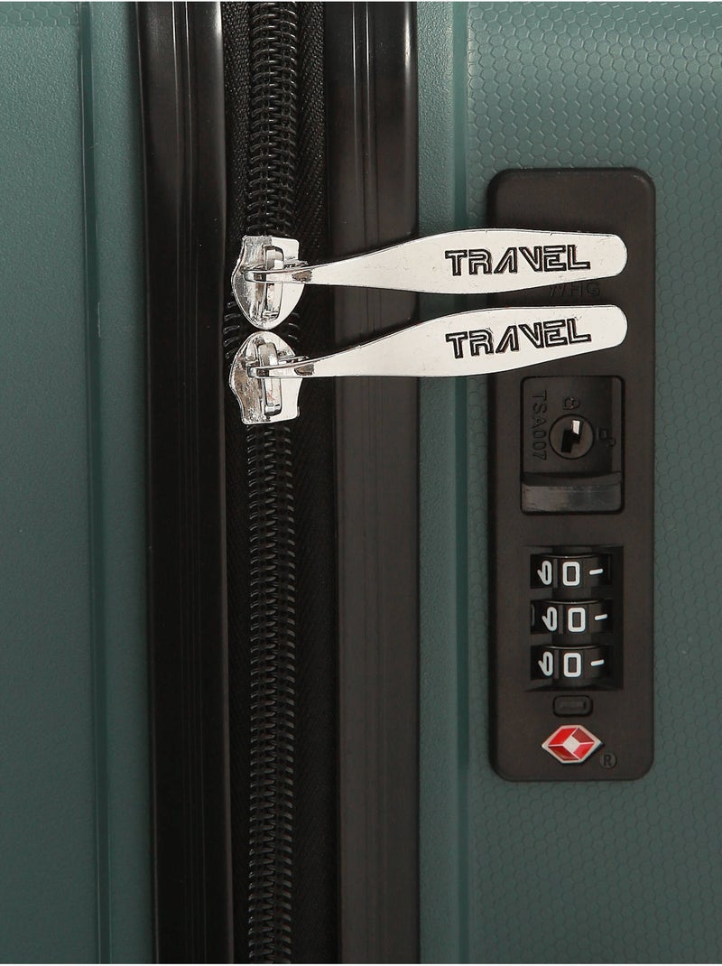 Valise Rigide Montreal Travel Polypropylene Gris Vert clair - Kiabi