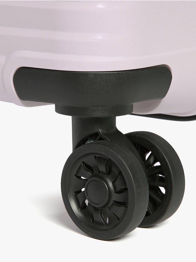 Valise Rigide Montreal Travel Polypropylene Noir Violet Blanc - Kiabi