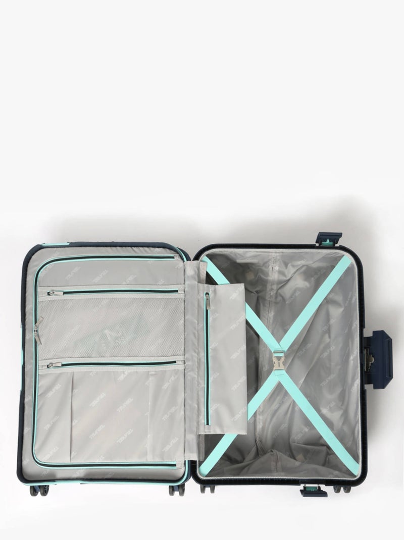 Valise Rigide Phoenix Travel Polypropylene Bleu nuit - Kiabi