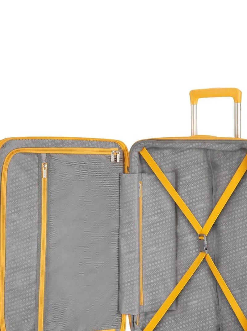 Valise Rigide SoundBox 67 cm ABS Jaune - Kiabi