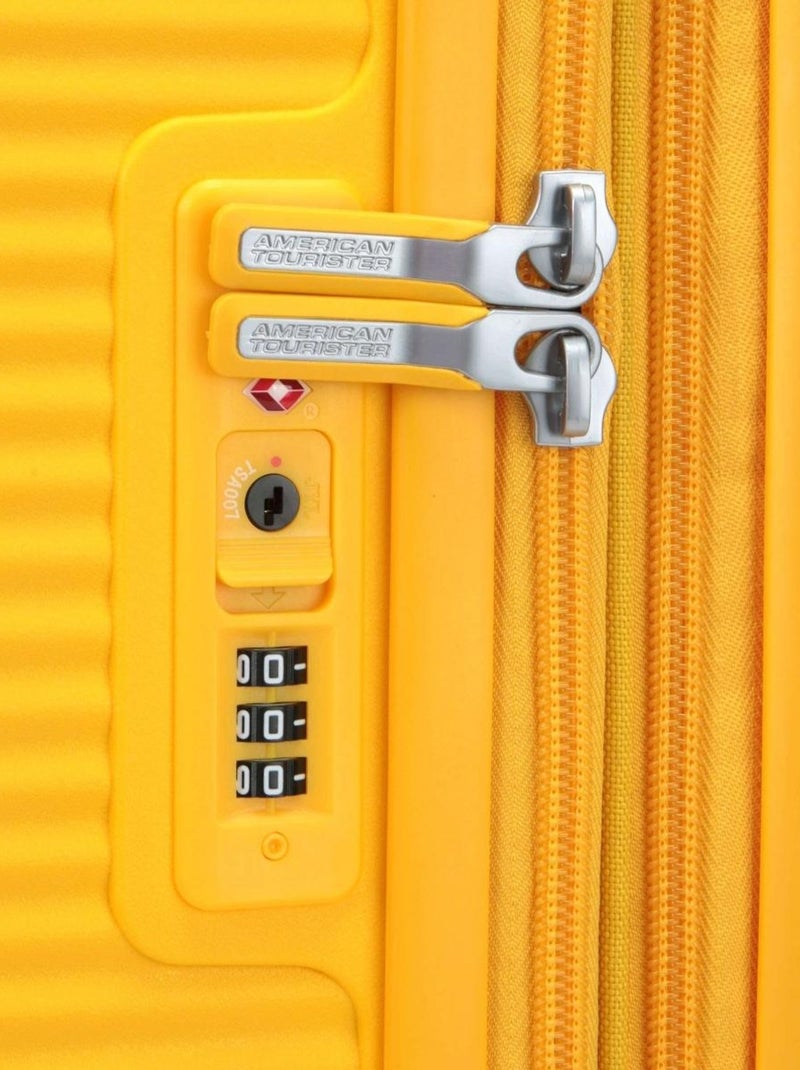 Valise Rigide SoundBox 77 cm ABS Jaune - Kiabi