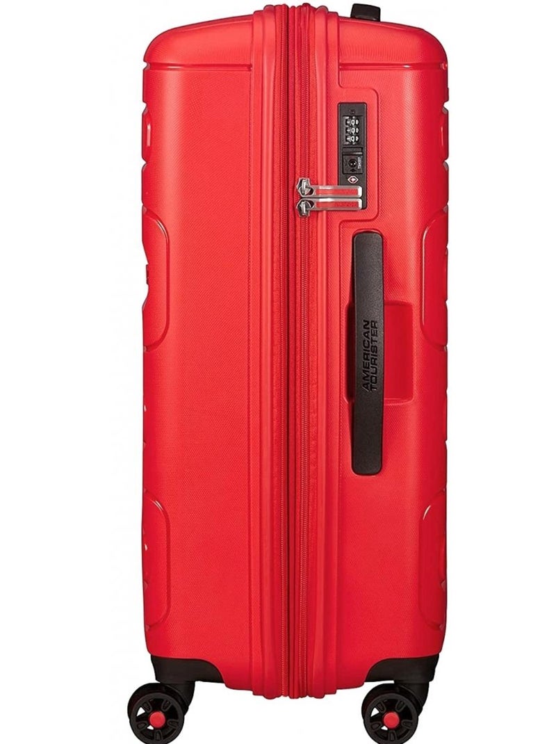 Valise Rigide Sunside 68 cm extensible TS ABS Rouge - Kiabi