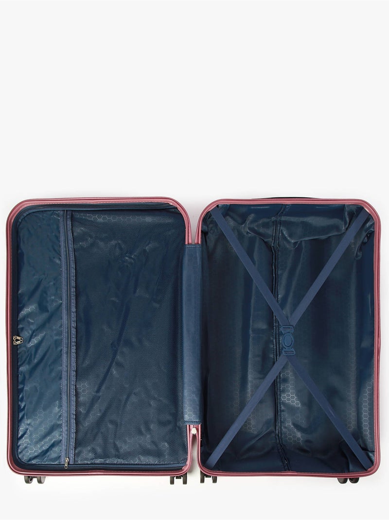 Valise Rigide Toronto Travel A.b.s Blanc Rose clair - Kiabi