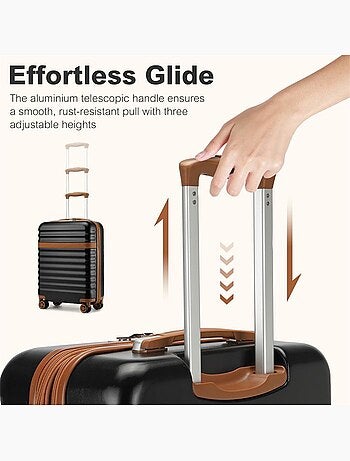 Valise rigide très grande taille - 86x58,5x34 cm abs+pc tsa - kono
