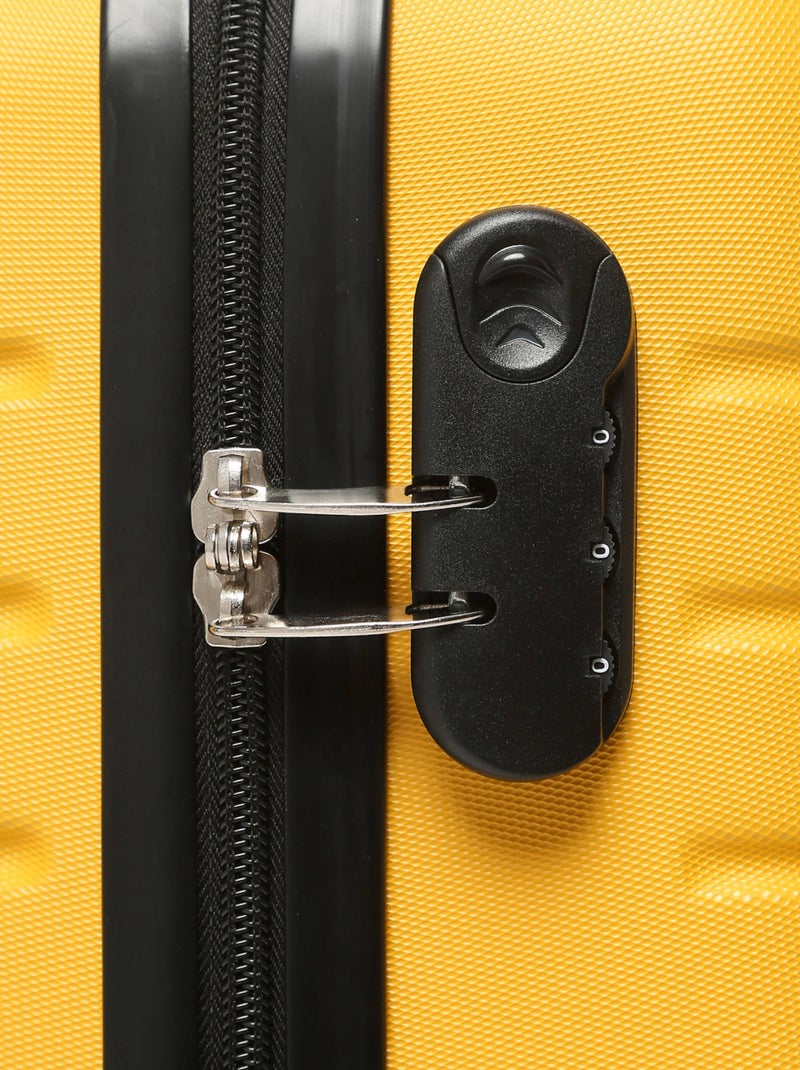 Valise Rigide Valencia Travel A.b.s Jaune moutarde - Kiabi