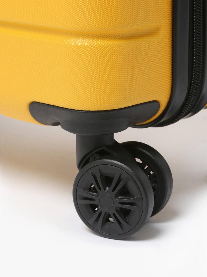 Valise Rigide Valencia Travel A.b.s Jaune moutarde - Kiabi