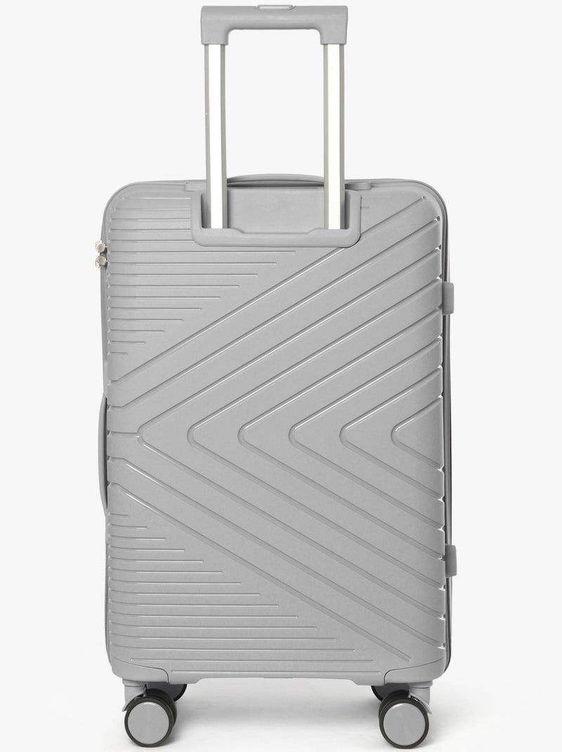 Valise Rigide Victoria Travel Polypropylene Gris Gris - Kiabi