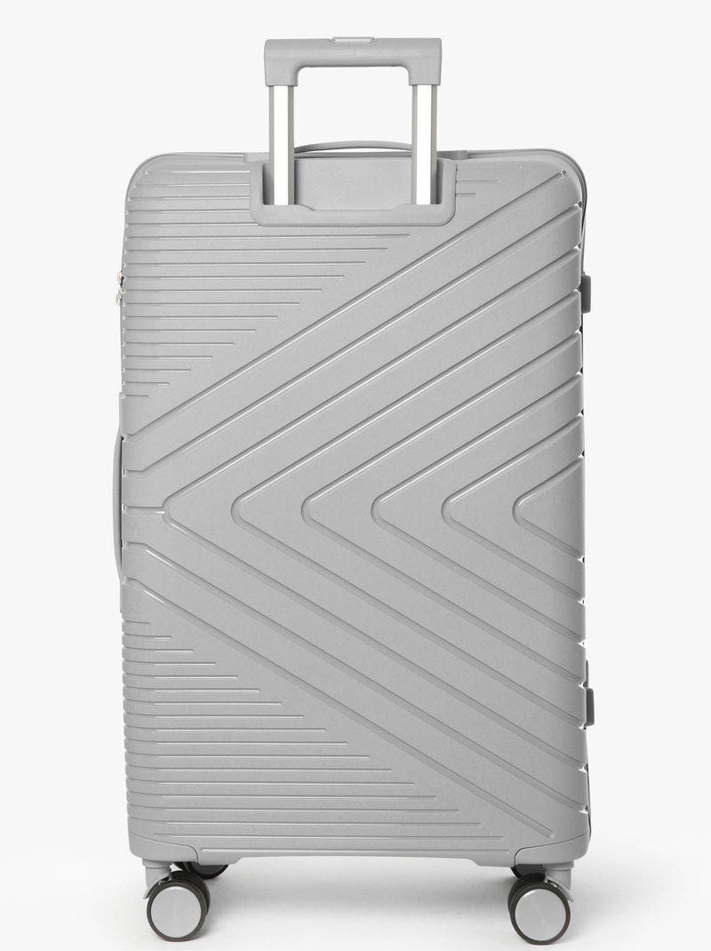 Valise Rigide Victoria Travel Polypropylene Gris Gris - Kiabi