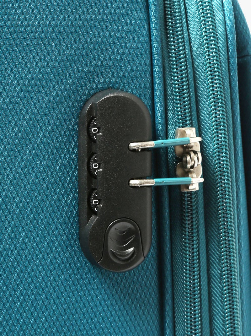 Valise Souple Sun Travel Nylon Bleu turquoise - Kiabi