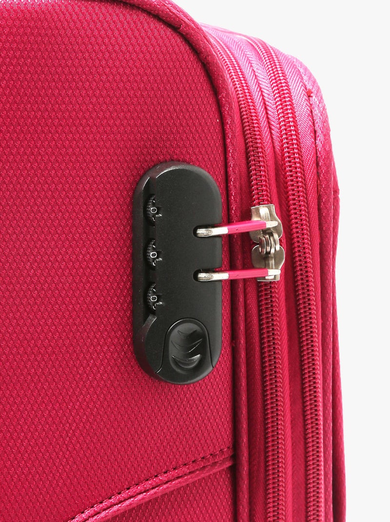 Valise Souple Sun Travel Nylon Rose fushia - Kiabi