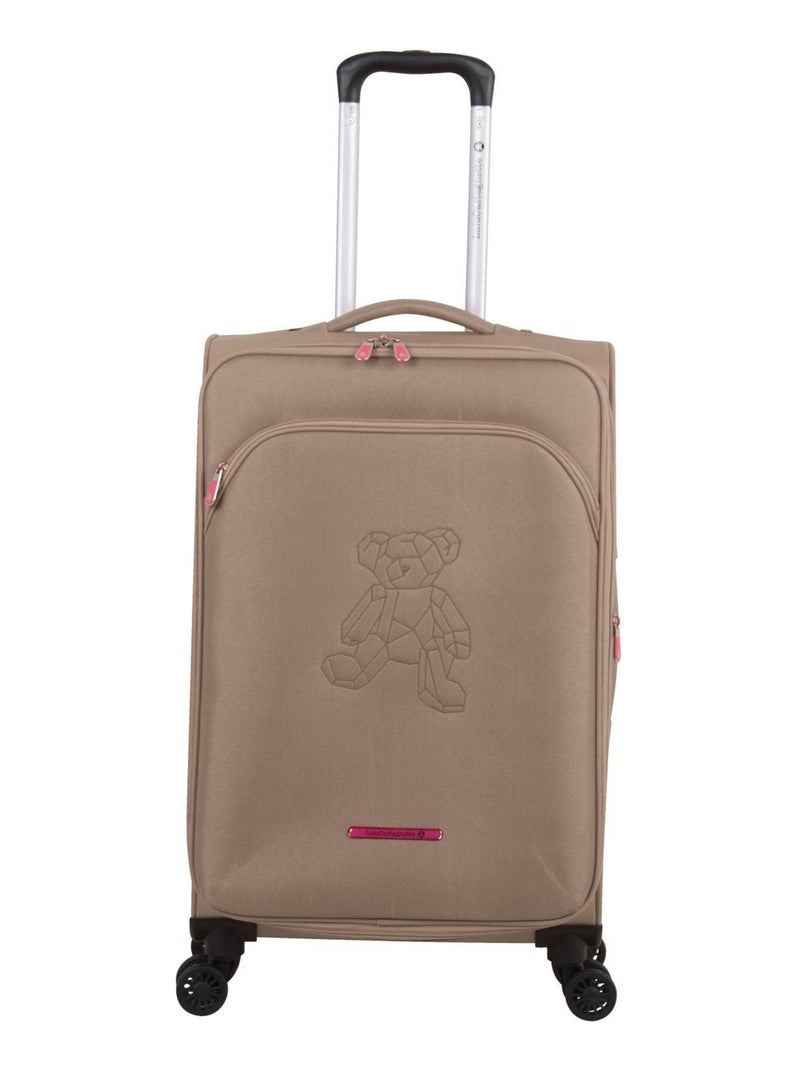 Valise Taille Moyenne Souple 67cm TEDDYBEAR Marron - Kiabi