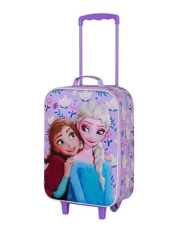 Valise Trolley Soft 3D - Disney La Reine des Neiges 2 (Frozen) Beauty - Lilas - Taille Unique
