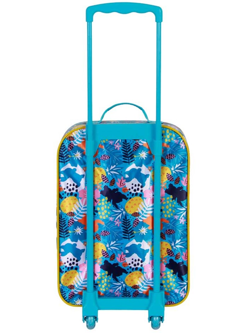 Valise Trolley Soft 3D - Disney Lilo et Stitch Colors - Turquoise - Taille Unique Bleu turquoise - Kiabi