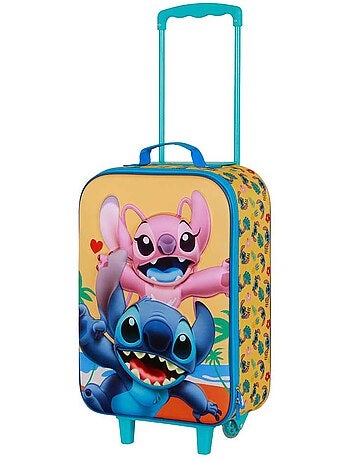 Valise Trolley Soft 3D - Disney Lilo et Stitch Ocean - Bleu - Taille Unique