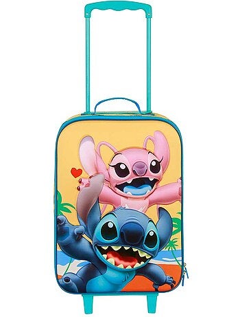 Valise Trolley Soft 3D - Disney Lilo et Stitch Ocean - Bleu - Taille Unique