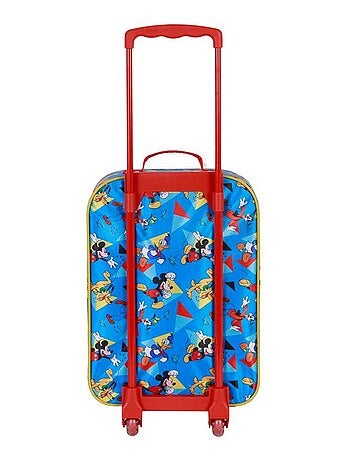 Valise Trolley Soft 3D - Disney Mickey Mouse Scooter - Bleu - Taille Unique