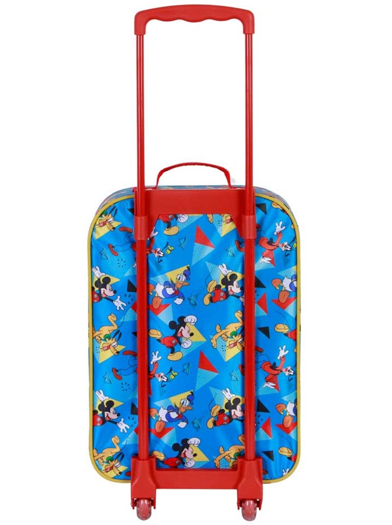 Valise Trolley Soft 3D - Disney Mickey Mouse Scooter - Bleu - Taille Unique Bleu - Kiabi