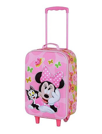 Valise Trolley Soft 3D - Disney Minnie Mouse Kitten - Rose - Taille Unique