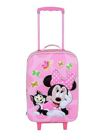 Valise Trolley Soft 3D - Disney Minnie Mouse Kitten - Rose - Taille Unique