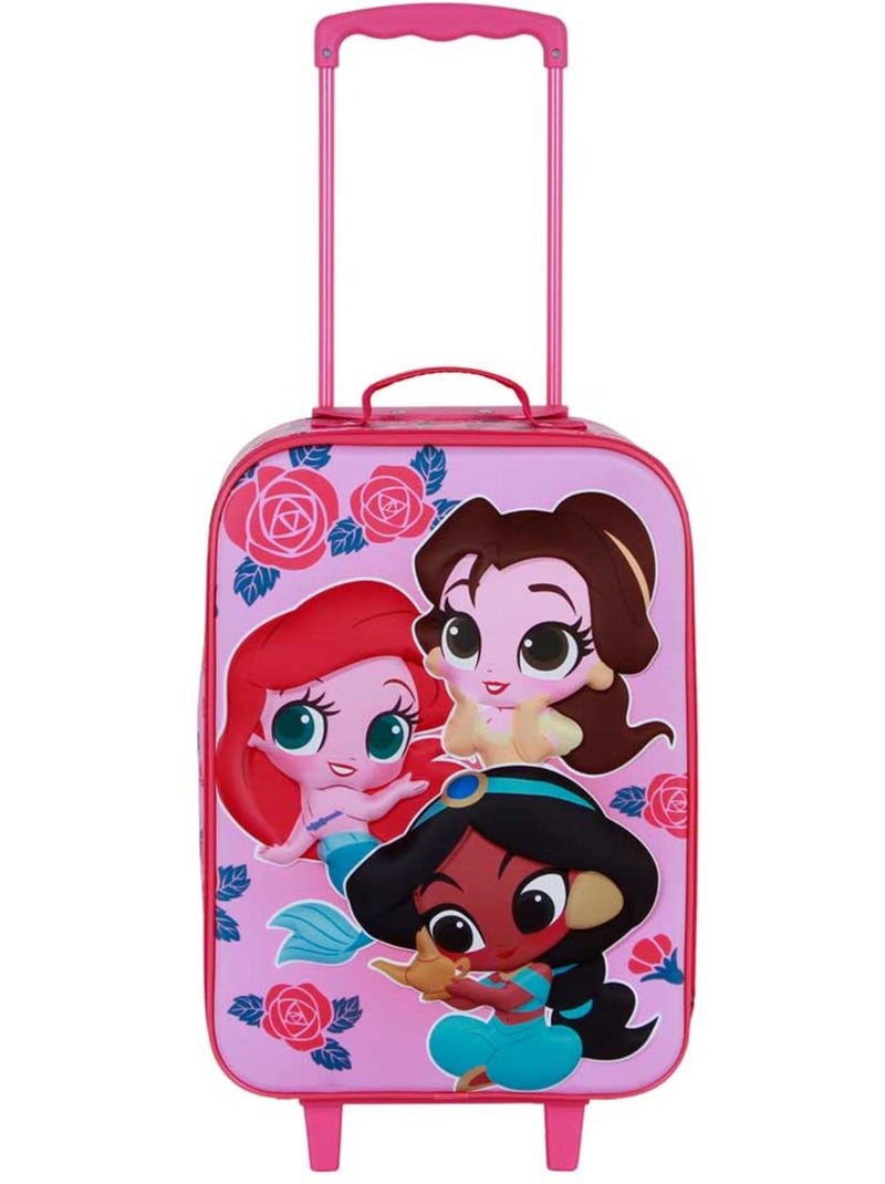 Valise Trolley Soft 3D - Disney Princesses Disney Flowers - Rose - Taille Unique Rose - Kiabi